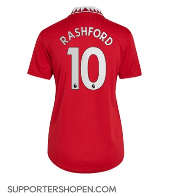 Manchester United Marcus Rashford #10 Hemma Matchtröja Dam 2022-23 Kortärmad